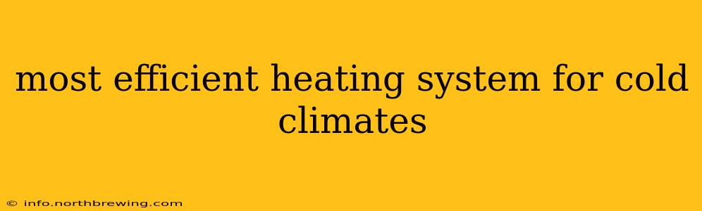 most efficient heating system for cold climates