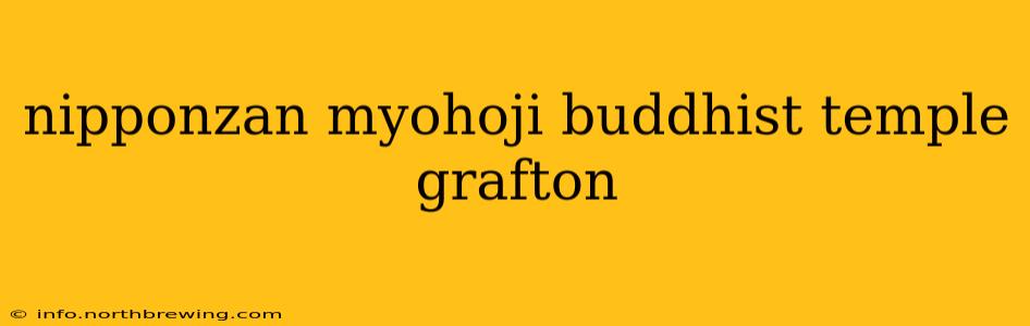 nipponzan myohoji buddhist temple grafton