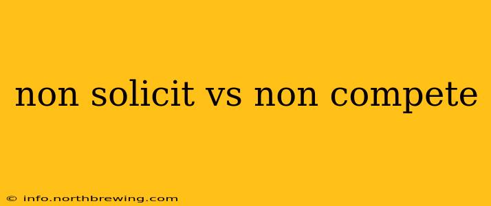 non solicit vs non compete