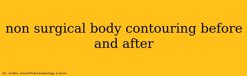 non surgical body contouring before and after