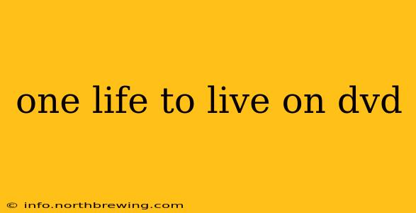 one life to live on dvd