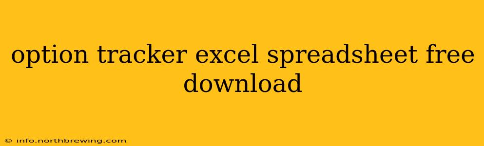 option tracker excel spreadsheet free download