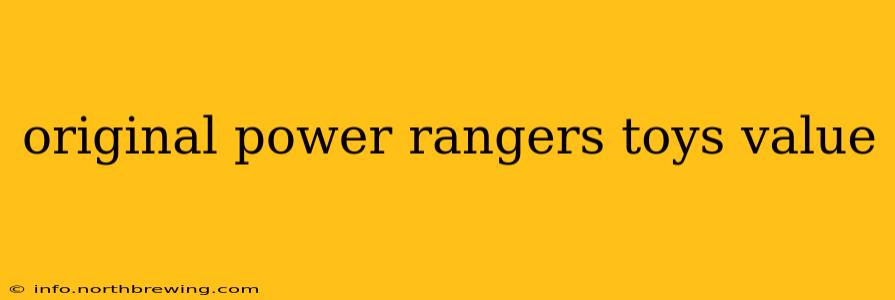 original power rangers toys value