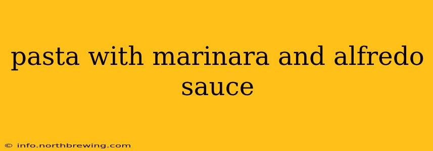 pasta with marinara and alfredo sauce