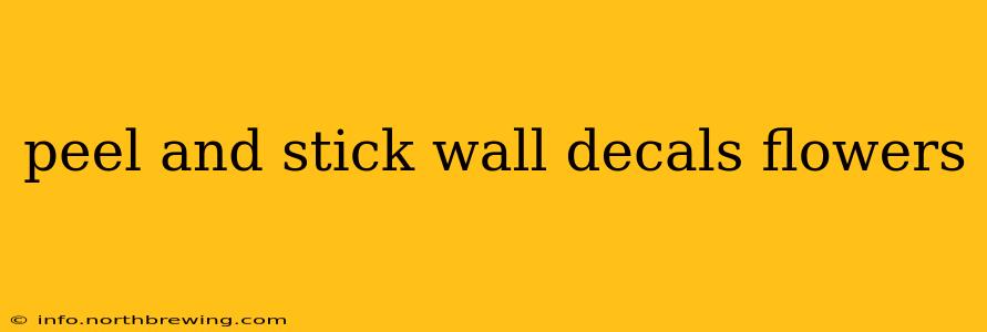peel and stick wall decals flowers