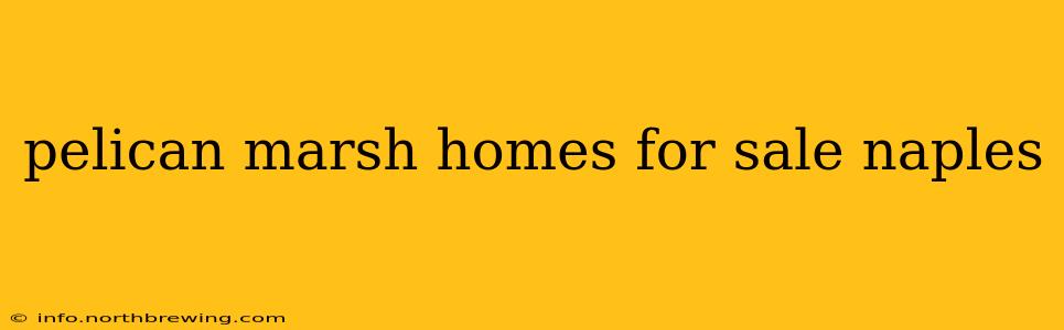 pelican marsh homes for sale naples