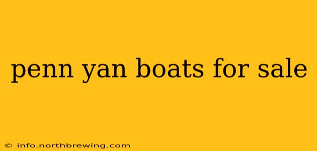 penn yan boats for sale