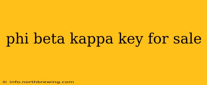 phi beta kappa key for sale