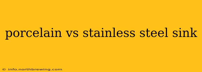 porcelain vs stainless steel sink