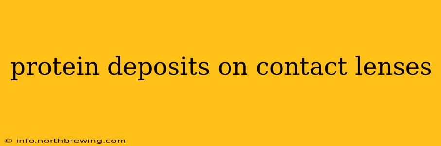 protein deposits on contact lenses