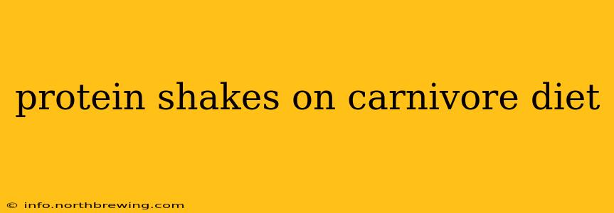 protein shakes on carnivore diet