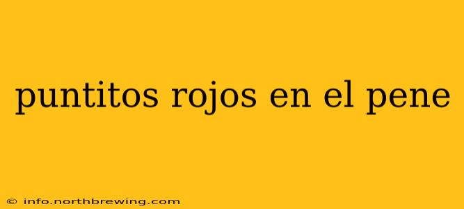 puntitos rojos en el pene