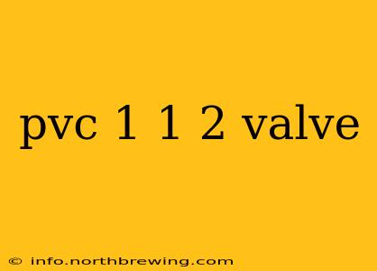 pvc 1 1 2 valve