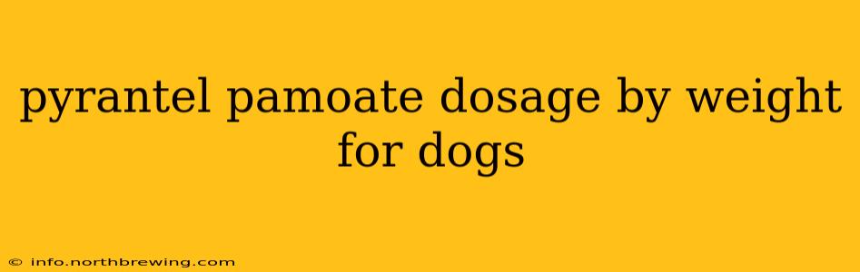 pyrantel pamoate dosage by weight for dogs