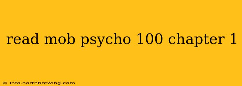 read mob psycho 100 chapter 1