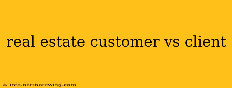 real estate customer vs client