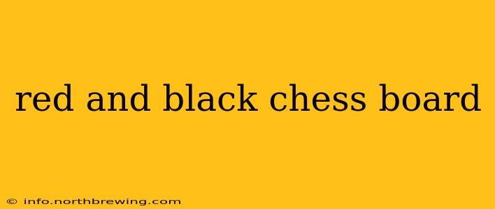red and black chess board