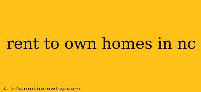 rent to own homes in nc