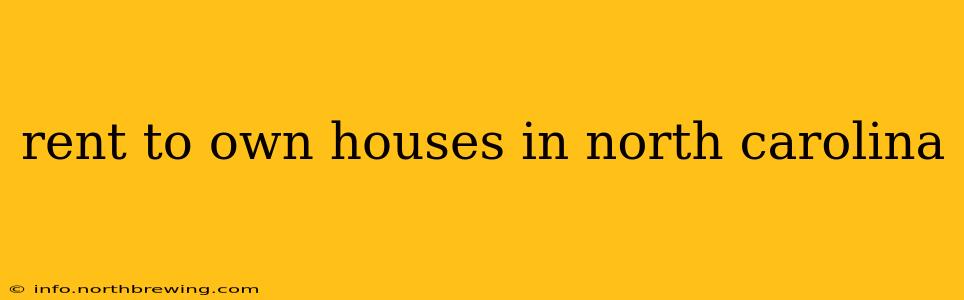 rent to own houses in north carolina