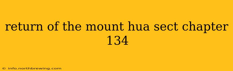 return of the mount hua sect chapter 134