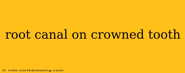 root canal on crowned tooth
