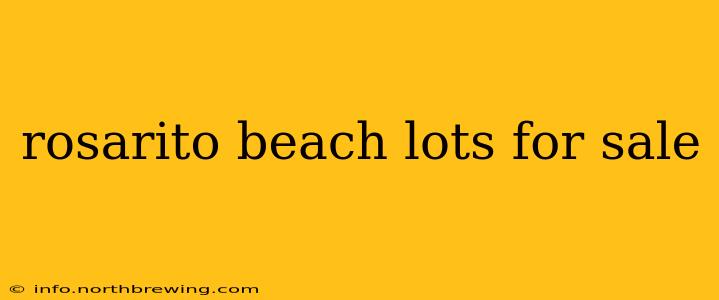 rosarito beach lots for sale