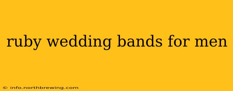 ruby wedding bands for men