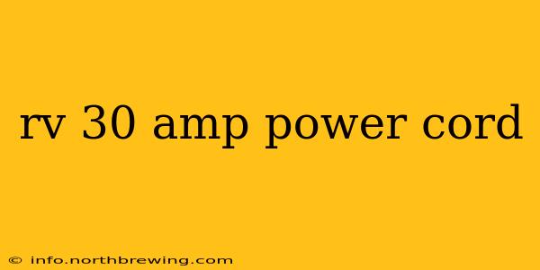 rv 30 amp power cord