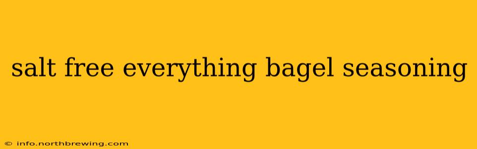 salt free everything bagel seasoning