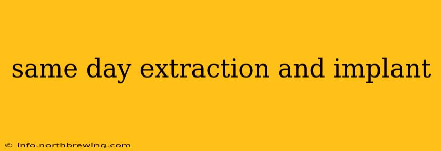 same day extraction and implant