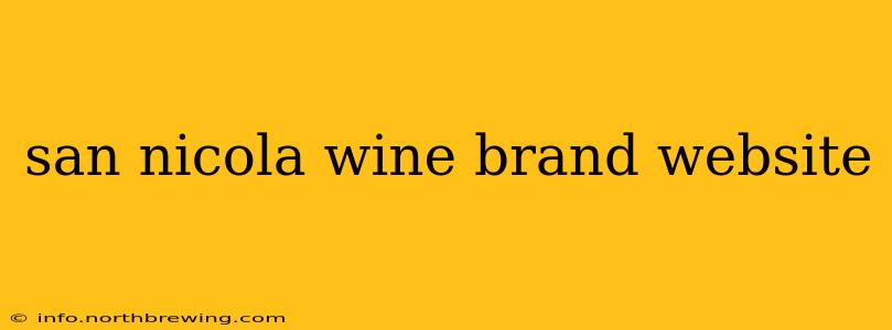san nicola wine brand website