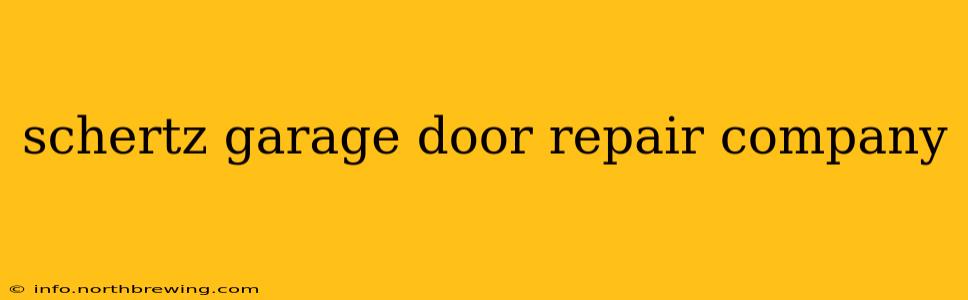 schertz garage door repair company