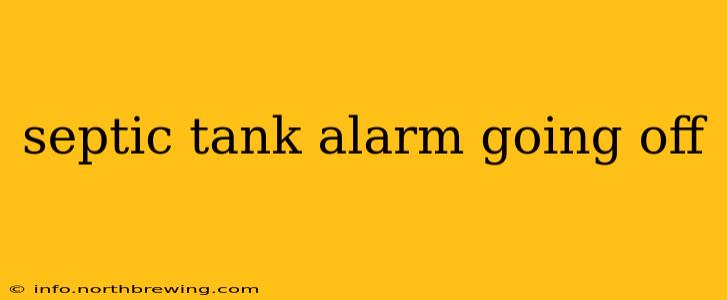 septic tank alarm going off