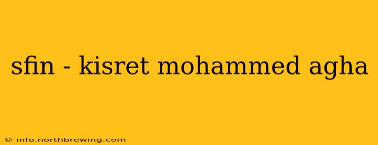 sfin - kisret mohammed agha