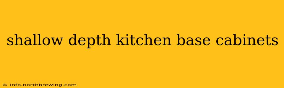 shallow depth kitchen base cabinets