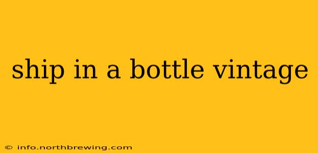 ship in a bottle vintage
