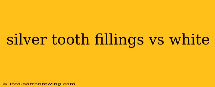 silver tooth fillings vs white