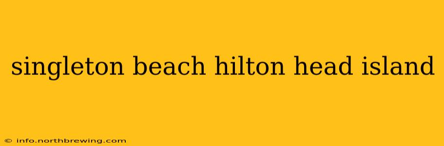 singleton beach hilton head island