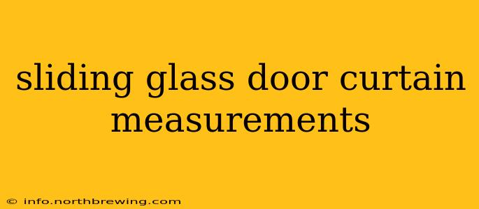 sliding glass door curtain measurements