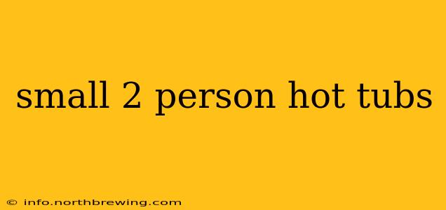 small 2 person hot tubs