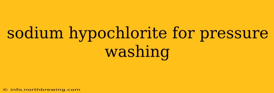 sodium hypochlorite for pressure washing