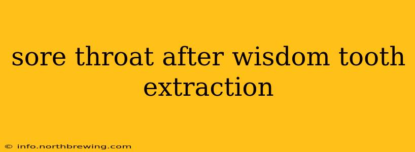 sore throat after wisdom tooth extraction