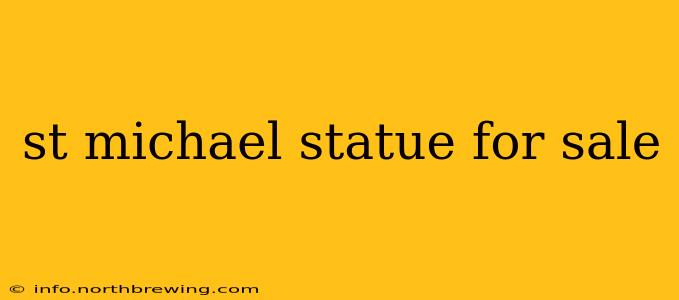 st michael statue for sale