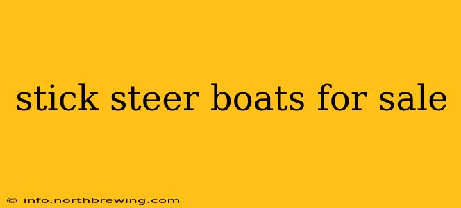 stick steer boats for sale