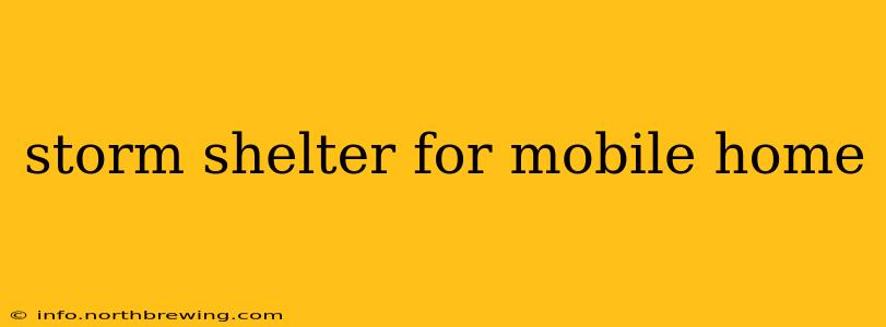 storm shelter for mobile home