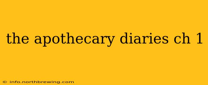 the apothecary diaries ch 1