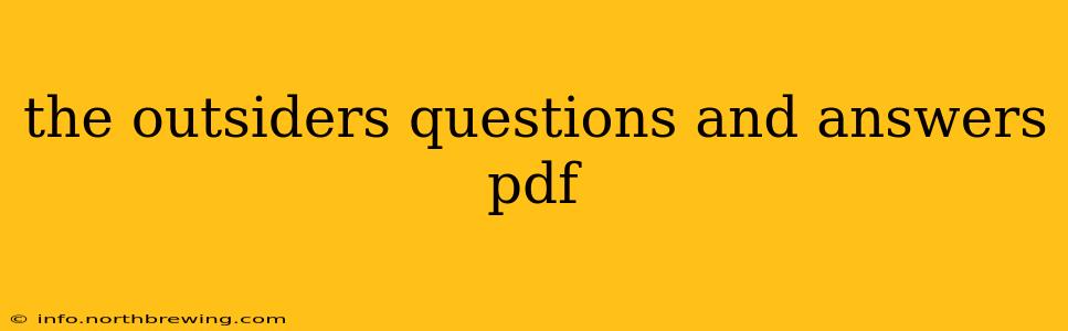 the outsiders questions and answers pdf