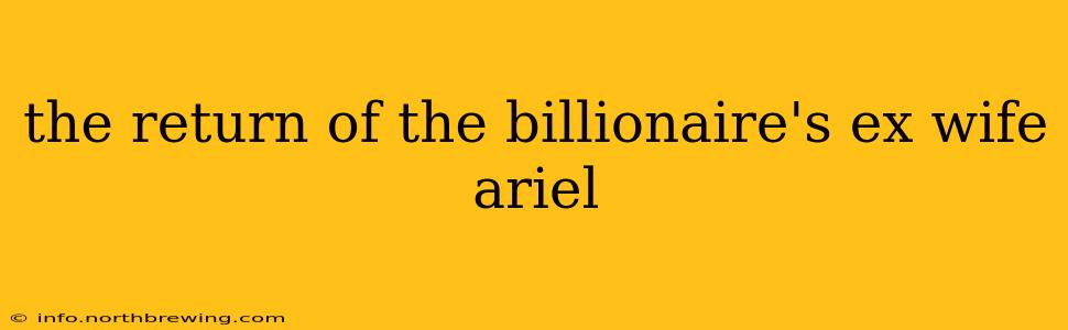 the return of the billionaire's ex wife ariel