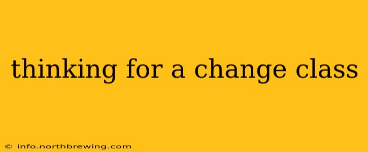 thinking for a change class