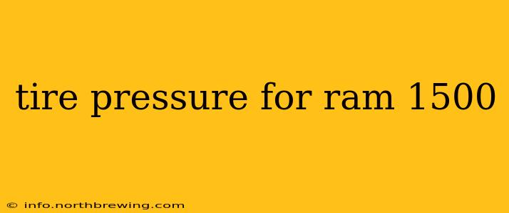 tire pressure for ram 1500